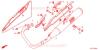 SILENCIEUX D'ECHAPPEMENT (CBF1505/M5/6/M6/7/M7/M9/MA) pour Honda CB 150 UNICORM DAZZLER de 2006