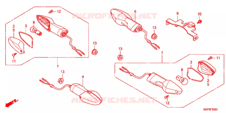 CLIGNOTANT Honda MOTO 150 CBF 2013  CBF150MC