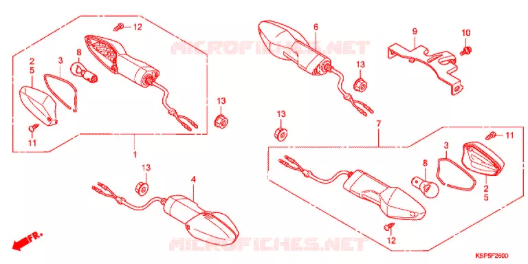 CLIGNOTANT Honda MOTO 150 CBF 2013  CBF150MC