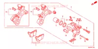 ETRIER DE FREIN ARRIERE pour Honda CBR 1000 RR FIREBLADE BLACK de 2013