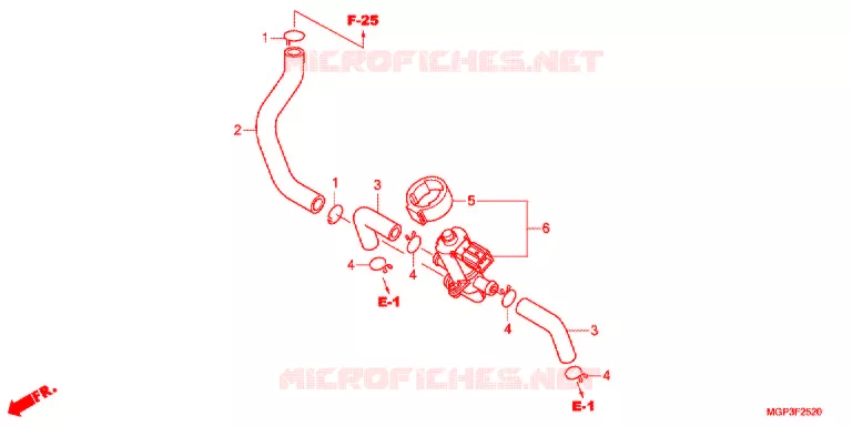 VALVE DE COMMANDE D'INJECTION D'AIR Honda MOTO 1000 CBR 2012  CBR1000RRC