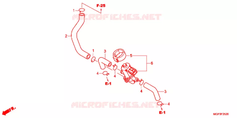 VALVE DE COMMANDE D'INJECTION D'AIR Honda MOTO 1000 CBR 2012  CBR1000RRC