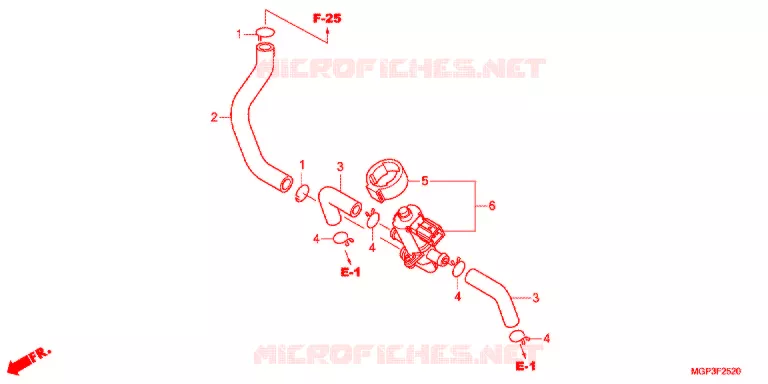 VALVE DE COMMANDE D'INJECTION D'AIR Honda MOTO 1000 CBR 2012  CBR1000RRC