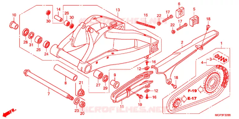 BRAS OSCILLANT Honda MOTO 1000 CBR 2012  CBR1000RRC