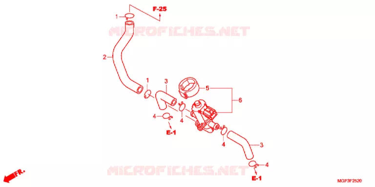 VALVE DE COMMANDE D'INJECTION D'AIR Honda MOTO 1000 CBR 2012  CBR1000RRC