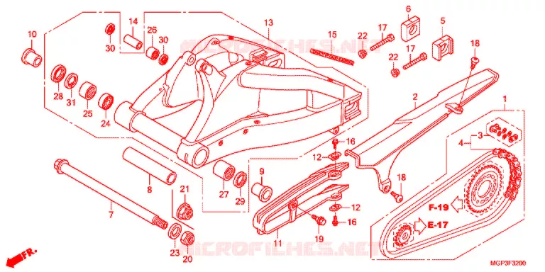 BRAS OSCILLANT Honda MOTO 1000 CBR 2012  CBR1000RRC