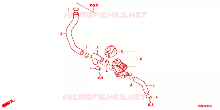 VALVE DE COMMANDE D'INJECTION D'AIR Honda MOTO 1000 CBR 2012  CBR1000RRC