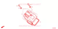 COUVRE CULASSE pour Honda CBR 125 WHITE de 2012