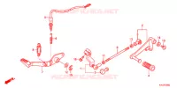 PEDALE pour Honda CBR 250 R ABS NOIRE de 2013