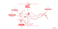 T (2E,2F,2RU,3ED) pour Honda CBR 250 R ABS NOIRE de 2013