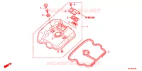COUVRE CULASSE pour Honda CBR 250 R ABS BLACK de 2013