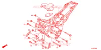 CADRE pour Honda CBR 250 R ABS BLANCHE de 2013