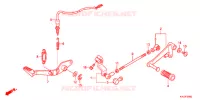 PEDALE pour Honda CBR 250 R ABS BLANCHE de 2013