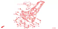 CADRE pour Honda CBR 250 R BLACK de 2013