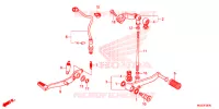PEDALE pour Honda CBR 500 R ABS de 2014