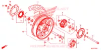 ROUE ARRIERE pour Honda CBR 500 R ABS de 2014