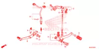 PEDALE pour Honda CBR 500 R ABS de 2014