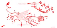 FAISCEAU SECONDAIRE pour Honda CBR 600 RR ABS NOIRE de 2013