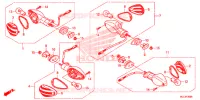 CLIGNOTANT pour Honda CBR 600 RR ABS BLACK de 2013