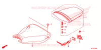 SELLE pour Honda CBR 600 RR ABS BLACK de 2013