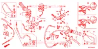 LEVIER DE GUIDON   CABLE   COMMODO (2) pour Honda CB1 125 de 2014