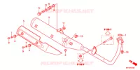 SILENCIEUX D'ECHAPPEMENT (2) pour Honda CB1 125 de 2014