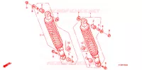 AMORTISSEUR ARRIERE pour Honda STORM 125 Front Drum brake de 2005
