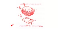 CYLINDRE (CGR125SHA,B) pour Honda GR 125 de 2011