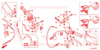LEVIER DE GUIDON   CABLE   COMMODO (1) pour Honda CB1 125 RUEDAS FUNDIDAS de 2013