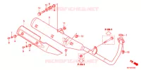 SILENCIEUX D'ECHAPPEMENT (2) pour Honda CB1 125 RUEDAS FUNDIDAS de 2013