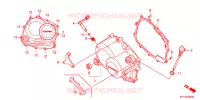 CARTER MOTEUR DROIT pour Honda CB1 125 RUEDAS FUNDIDAS de 2013