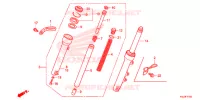 FOURCHE pour Honda CRUISING 125 de 2014
