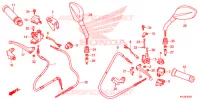 LEVIER DE GUIDON   CABLE   COMMODO (CHA1254WH) pour Honda CRUISING 125 de 2014