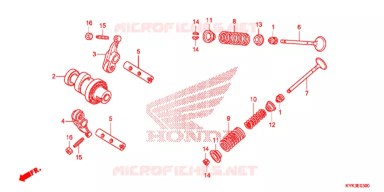 ARBRE A CAMES - SOUPAPE Honda MOTO 110 CRF 2013  CRF110FD