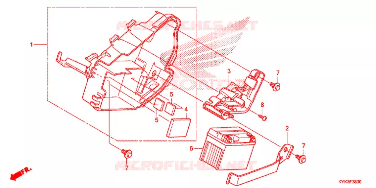 BATTERIE Honda MOTO 110 CRF 2013  CRF110FD