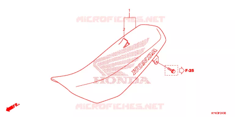 SELLE Honda MOTO 110 CRF 2013  CRF110FD