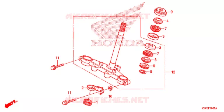 TE DE FOURCHE Honda MOTO 110 CRF 2015  CRF110FE