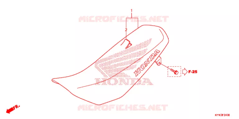 SELLE Honda MOTO 110 CRF 2017  CRF110FE