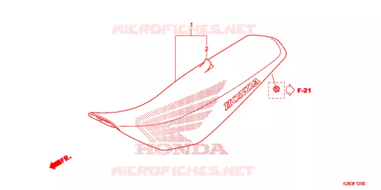SELLE Honda MOTO 125 CRF 2014  CRF125FBE