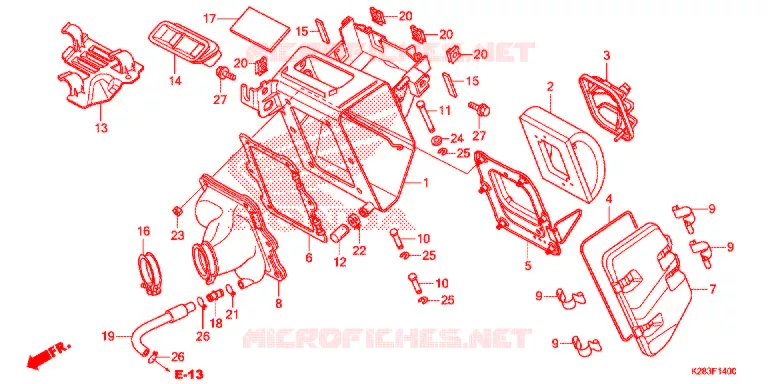 FILTRE A AIR Honda MOTO 125 CRF 2017  CRF125FE