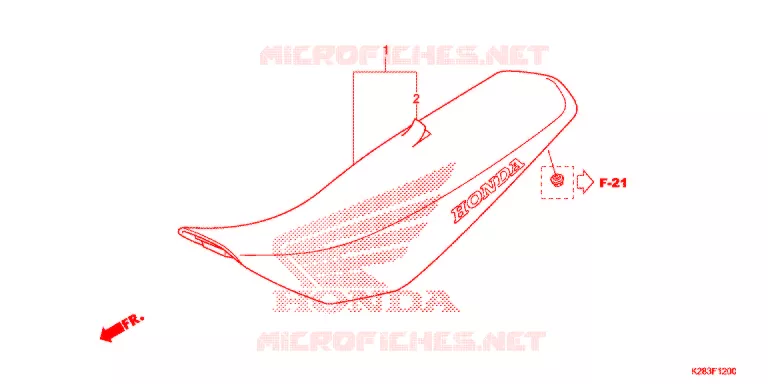 SELLE Honda MOTO 125 CRF 2017  CRF125FE