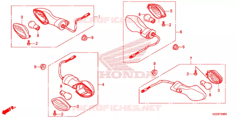 CLIGNOTANT Honda MOTO 250 CRF 2014  CRF250LD