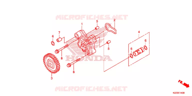 POMPE A HUILE Honda MOTO 250 CRF 2014  CRF250LD