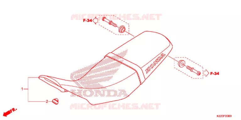 SELLE Honda MOTO 250 CRF 2015  CRF250LD