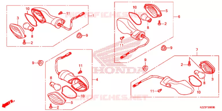 CLIGNOTANT Honda MOTO 250 CRF 2014  CRF250LD