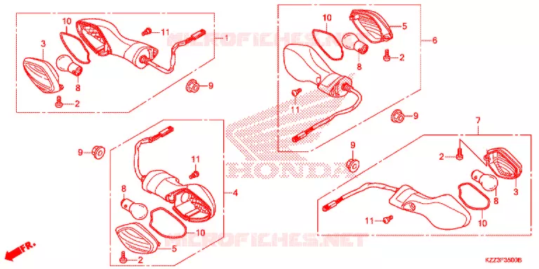 CLIGNOTANT Honda MOTO 250 CRF 2013  CRF250LD