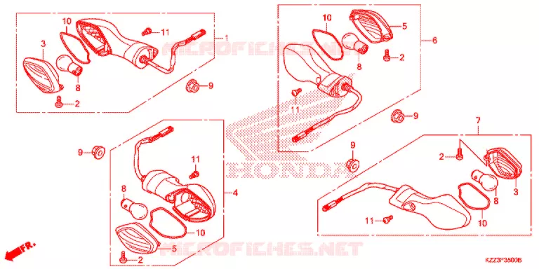 CLIGNOTANT Honda MOTO 250 CRF 2014  CRF250LE
