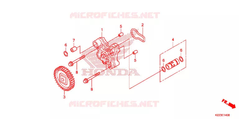 POMPE A HUILE Honda MOTO 250 CRF 2014  CRF250ME