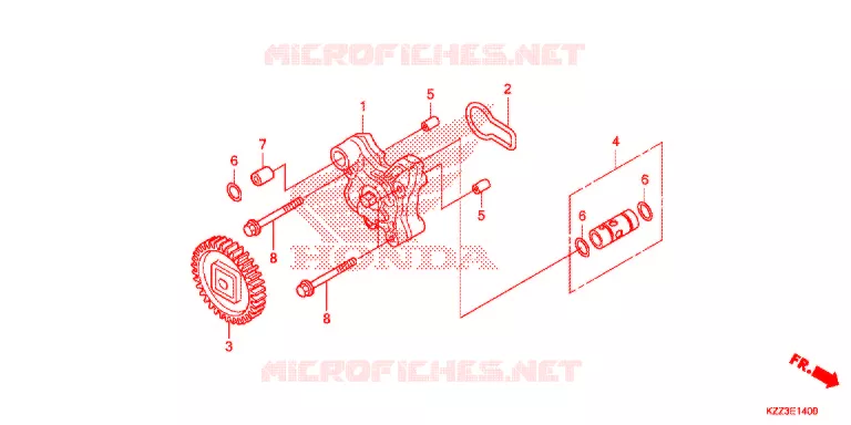 POMPE A HUILE Honda MOTO 250 CRF 2014  CRF250ME