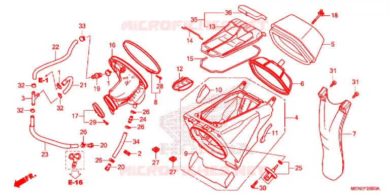 FILTRE A AIR Honda MOTO 450 CRF 2014  CRF450RE